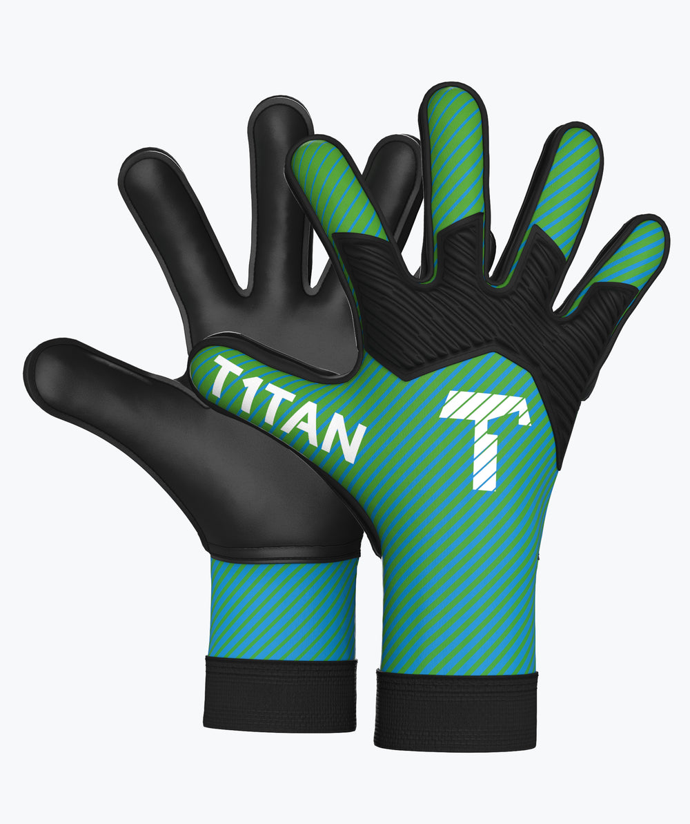 PiNAO Sports Guanti Da Portiere Bambini Taglia 6-8 Con Finger Saves E Palmo In Lattice