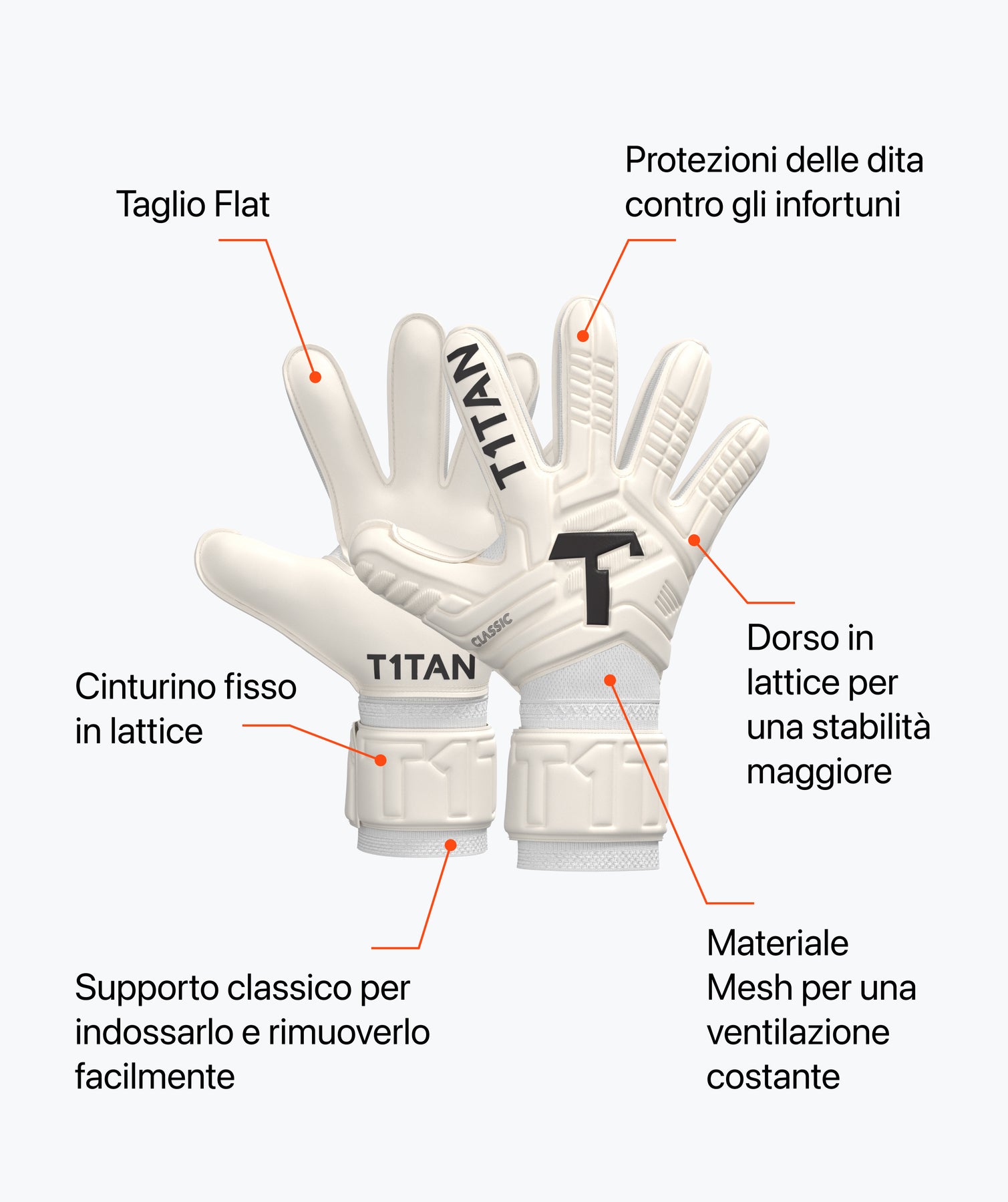 ATTONO® - 3 paia di guanti da portiere RESISTANCE misura 8 ATTONO® - 3 paia di guanti da portiere RESISTANCE misura 8