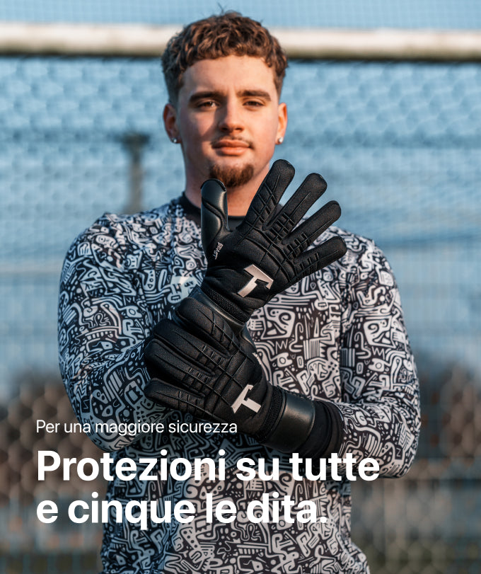 Goalkeeper Gloves Guanti Da Portiere T1TAN Classic 1.0 - Con Protezione Dita E Grip Potente Guanti Portiere Titan
